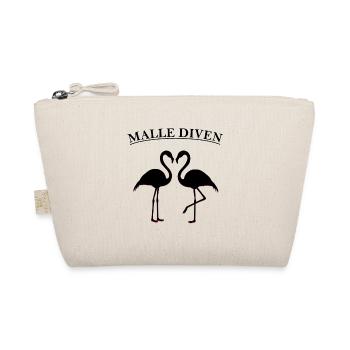 Flamingo Malle Mallorca Frauen Damen - Bio-Täschchen - Natur - Vorne