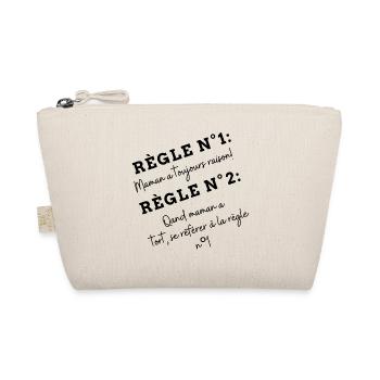 Règle n°1 maman a toujours raison - Trousse biologique - nature - Devant