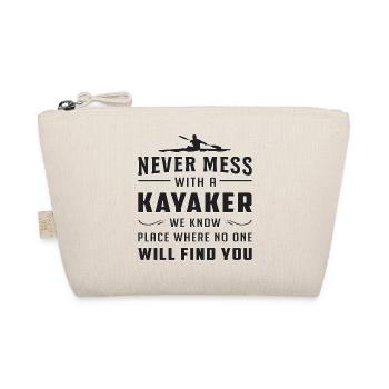 Kayak Kayak Water Sports Canoe Whitewater Gift - Organic Pouch - nature - Front