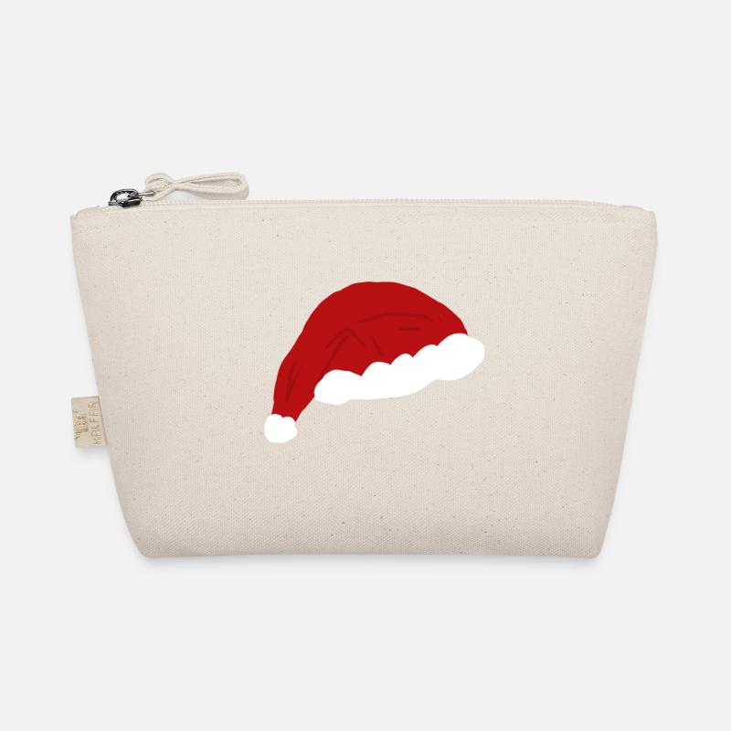 Weimachtsmann Mütze in rot , weihnachtsmann hut Bio-Täschchen