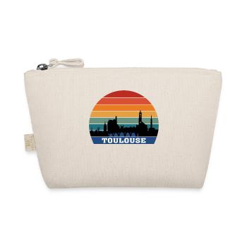 Toulouse Skyline Souvenir Frankreich Silhouette - Bio-Täschchen - Natur - Vorne