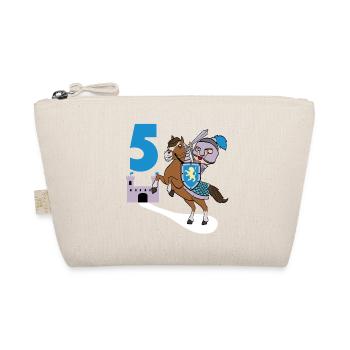 5th Birthday Great gift idea for every knight and - Organic Pouch - nature - Front