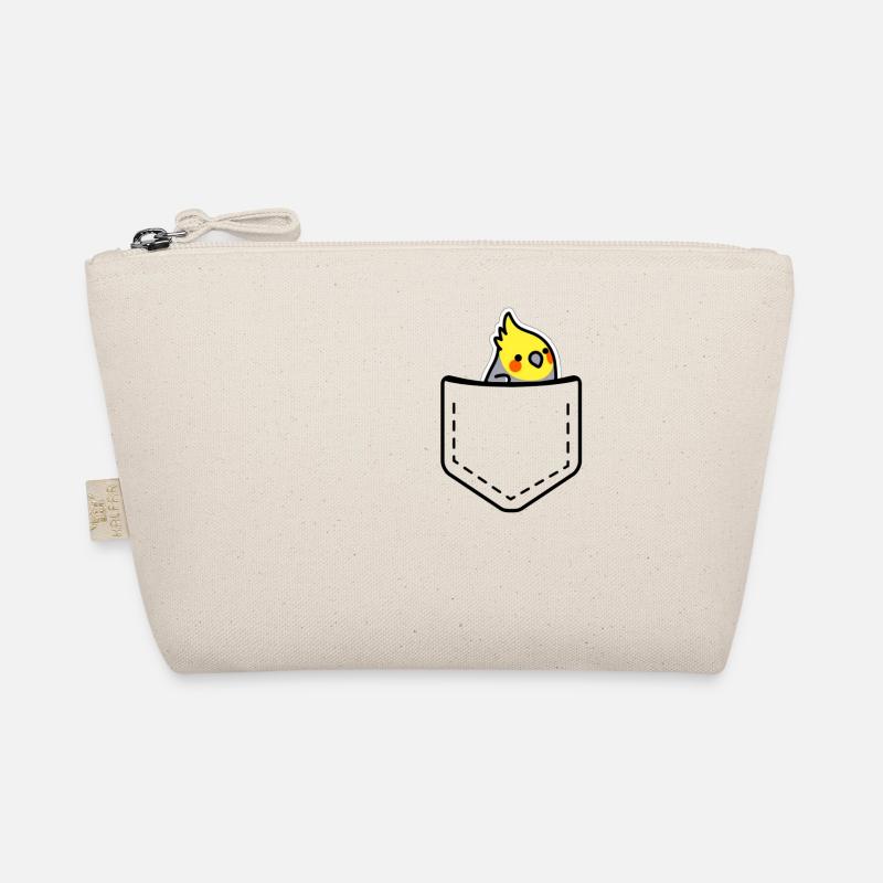 Nymphensittich in meiner Tasche - Bio-Täschchen - Natur