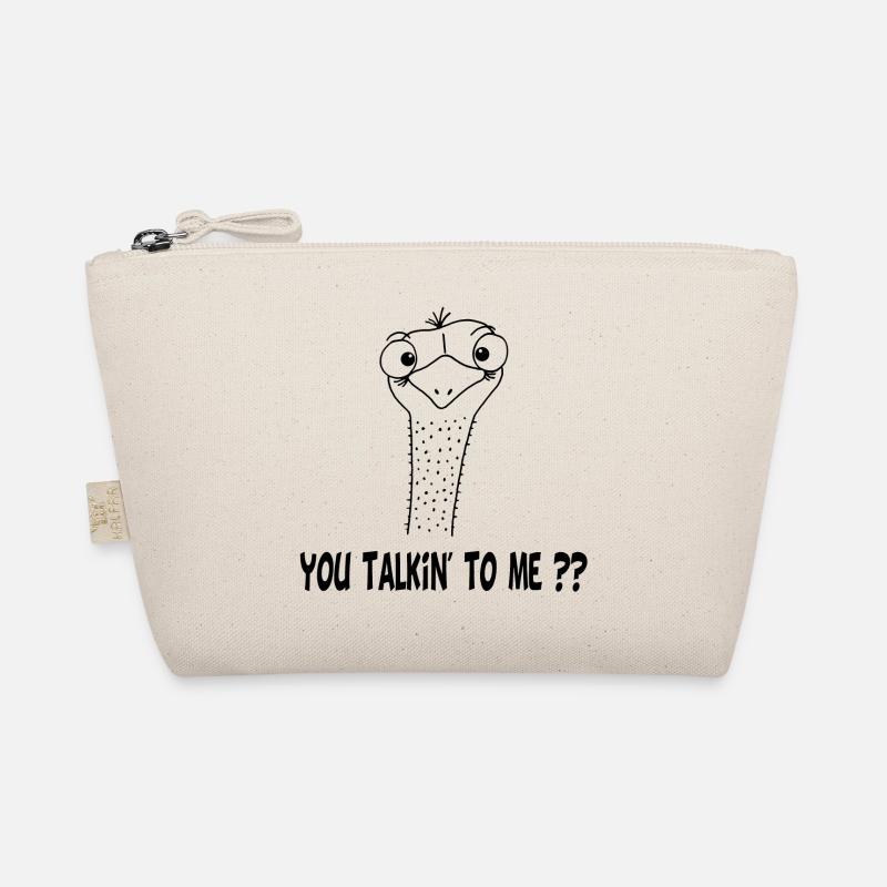 Lustiger schwarzer Vogel Bio-Täschchen