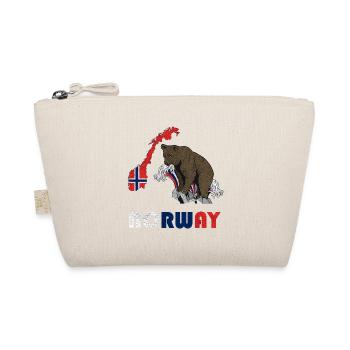 Conception d'ours de Norvège avec carte et drapeau - Trousse biologique - nature - Devant