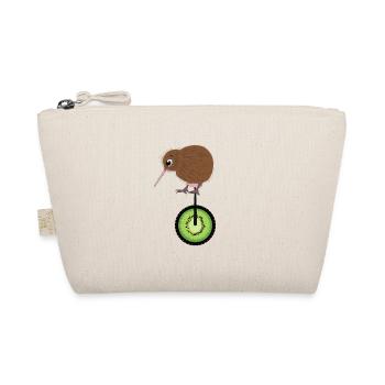 Kiwi bird on the Kiwieinrad shirt - Organic Pouch - nature - Front