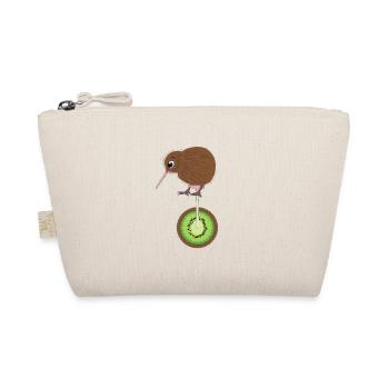 Kiwi bird on the Kiwieinrad shirt - Organic Pouch - nature - Front
