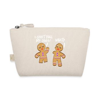 "I Can't Feel My Legs What?" Christmas Design For - Organic Pouch - nature - Front