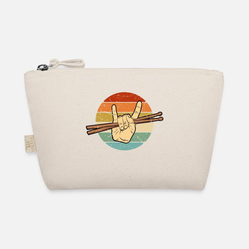 Drumming Shirt For Drummers "Drumsticks Hand" Trousse biologique