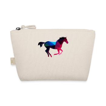 Horse horses rider ride animal gallop foal Heng - Organic Pouch - nature - Front