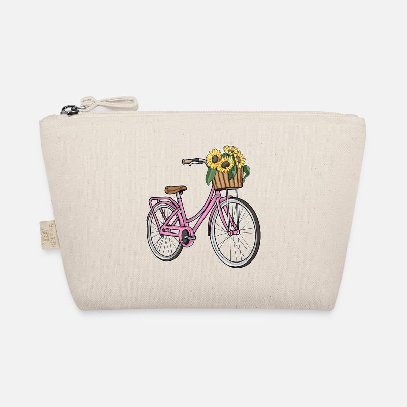 Vélo de dames avec panier de fleurs Trousse biologique