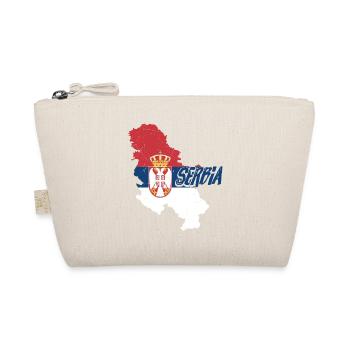 Serbia Balkan | Serbian Serb flag gift ideas - Organic Pouch - nature - Front
