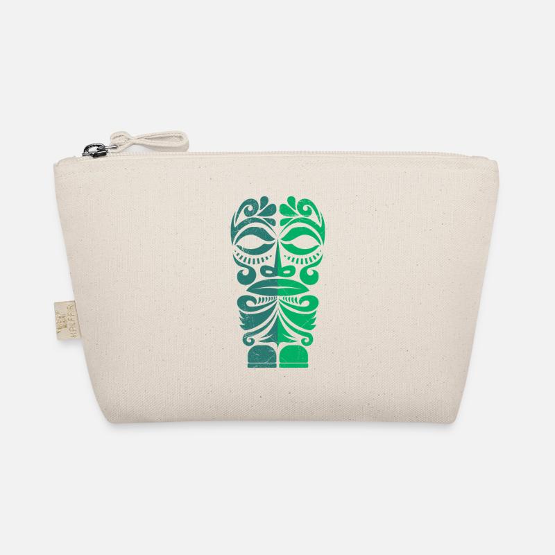 Marquesas Tiki Polynesian Tribal Tattoo Geschenk Bio-Täschchen