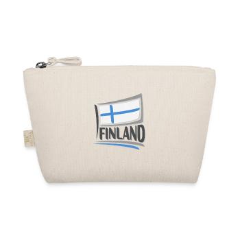 Finnland Souvenir Wahrzeichen, Finnland Flagge Reisen - Bio-Täschchen - Natur - Vorne