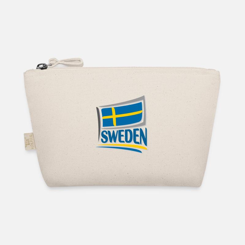 Souvenir de la Suède, voyage drapeau Suède Trousse biologique