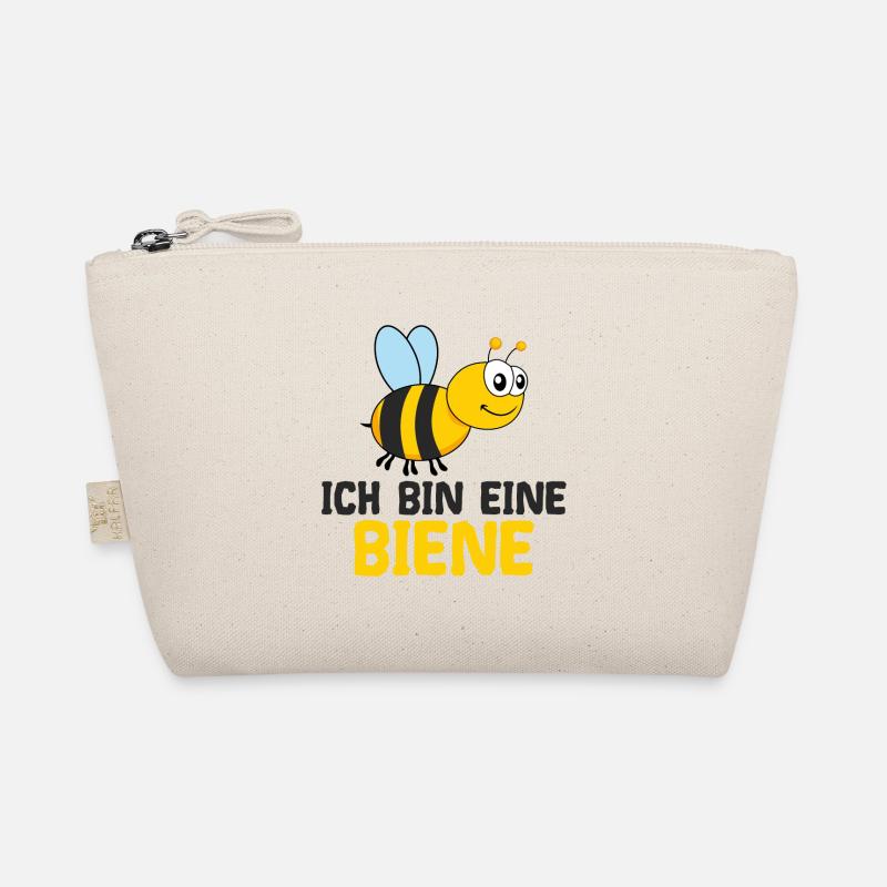 Ich bin eine Biene Kleine Süsse Fliegende Spruch - Bio-Täschchen - Natur