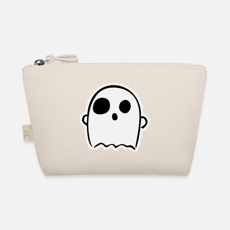 Cute Surprised Ghost - Bio-Täschchen - Natur