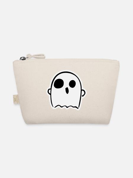 Cute ghost - Organic Pouch - nature - Front