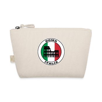 Roma Italien Reisen Souvenir Italienische Flagge Abzeichen Rom - Bio-Täschchen - Natur - Vorne