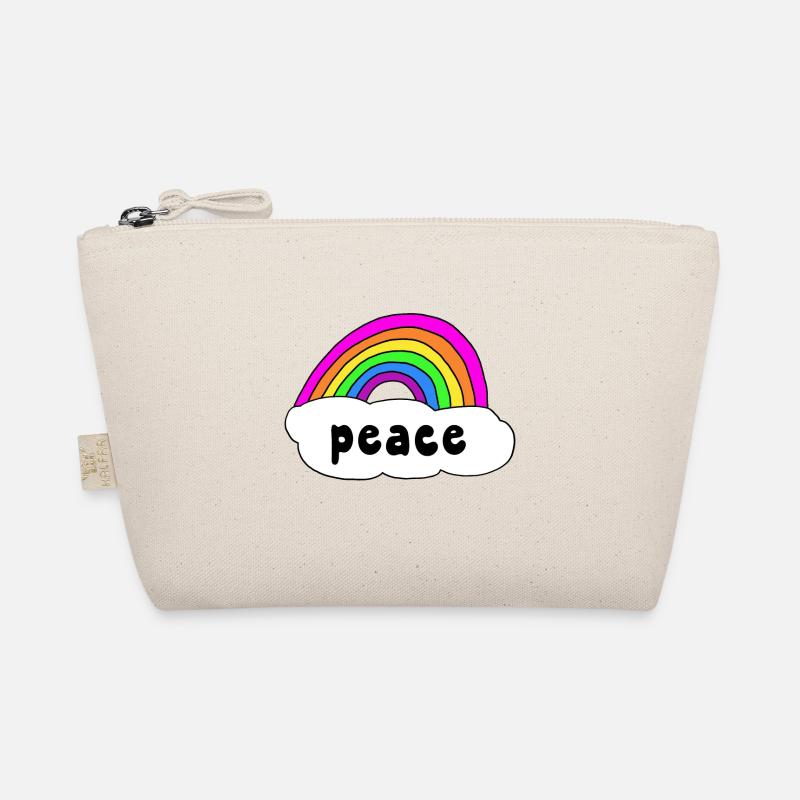 Peace Peace rainbow cloud Organic Pouch