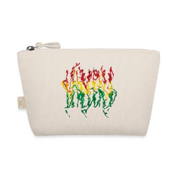 Vivid Reggae Flame Illustration Reggae - Organic Pouch - nature - Front