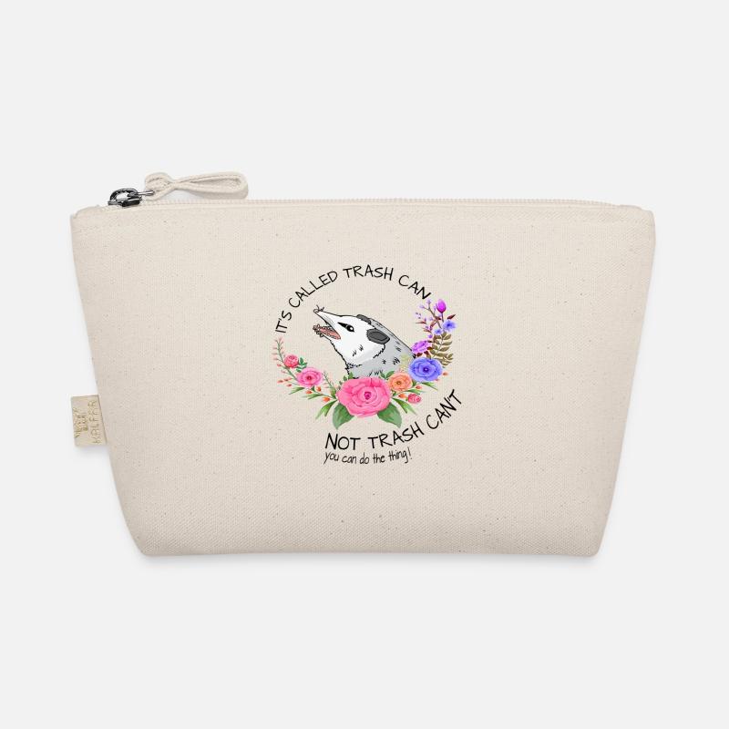 Opossum mit Blumen Tee - Bio-Täschchen - Natur