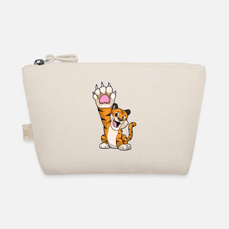 Tiger funny high five Organic Pouch