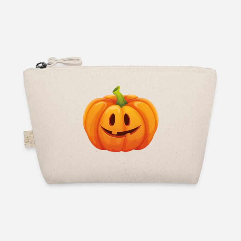Kürbis Halloweenkostüm - Ich bin ein Kürbis - Bio-Täschchen - Natur