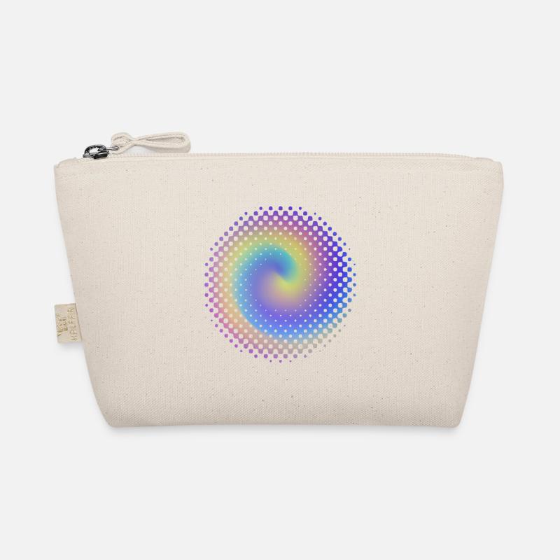 Dot pattern colorful vortices Organic Pouch