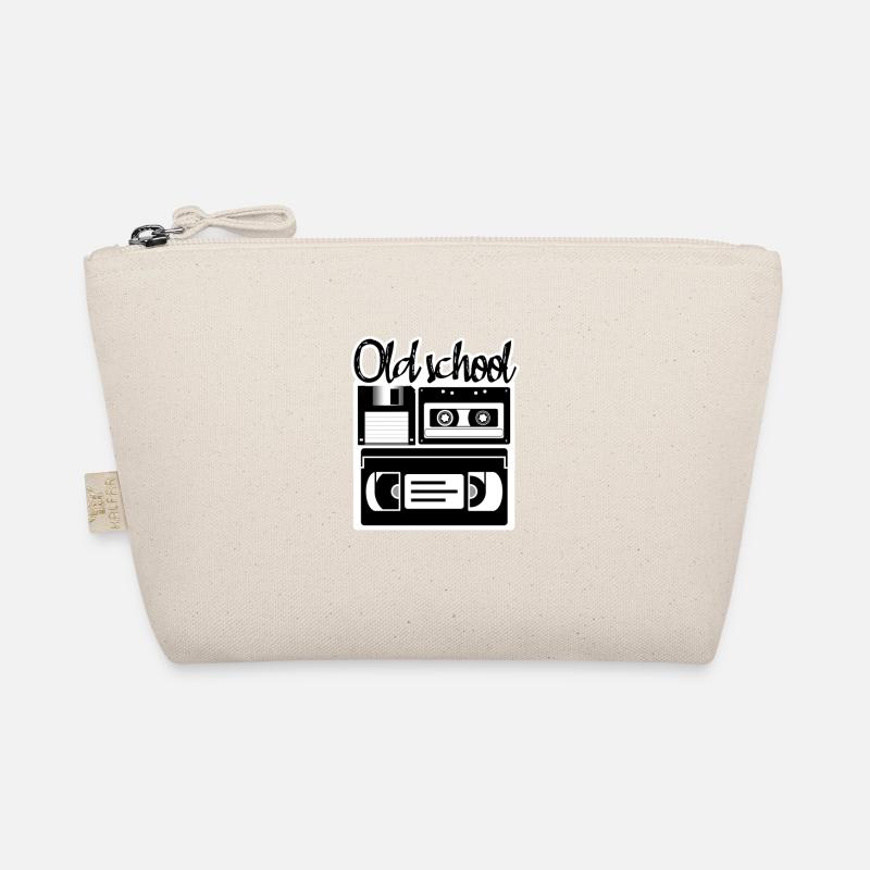 Old school vintage floppy disk audio video cassette Organic Pouch