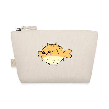 Kugelfisch niedliches Tier - Bio-Täschchen - Natur - Vorne