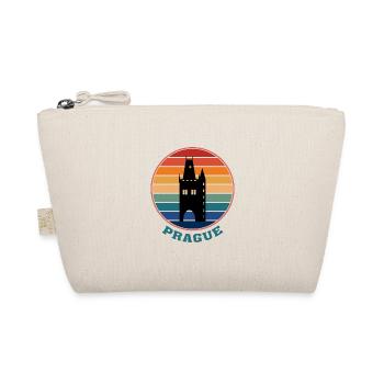 Prague Landmark Silhouette Souvenir de voyage tchèque - Trousse biologique - nature - Devant