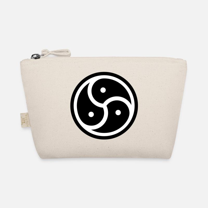 round sticker bdsm symbol mistress bondage latex Organic Pouch