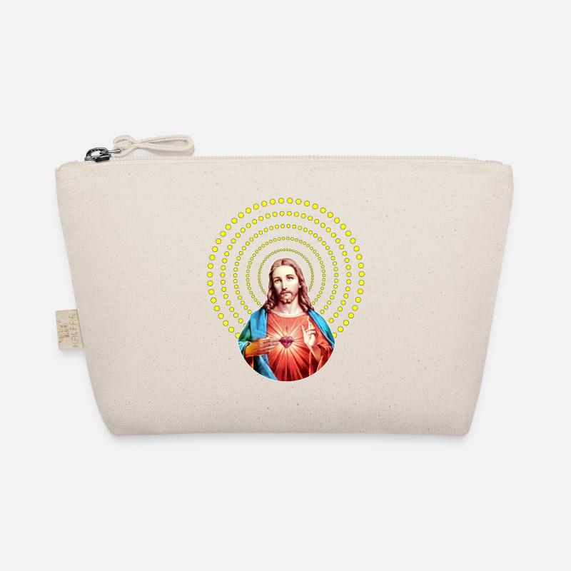Jesus Christ Geschenkidee Weihnacht kitschig Xmas - Bio-Täschchen - Natur