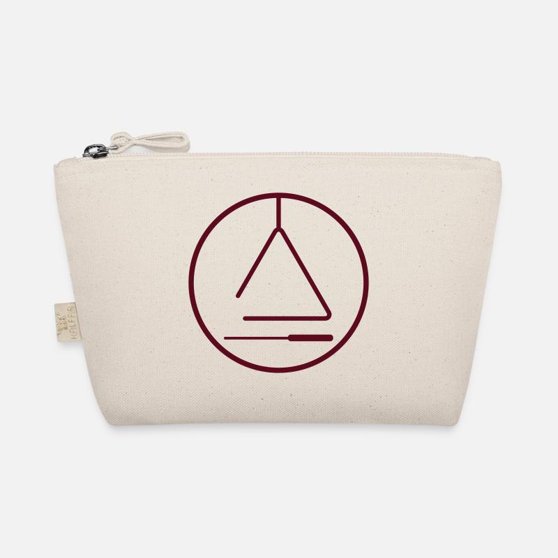 Stylish triangle logo minimal for drummers Organic Pouch