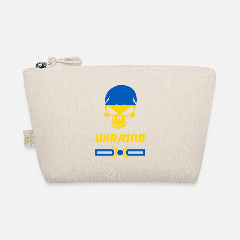 Ukraine Totenkopf Design / Geschenkidee Bio-Täschchen