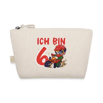 Ich Bin 6 Motocross - Bio-Täschchen - Natur - Vorne