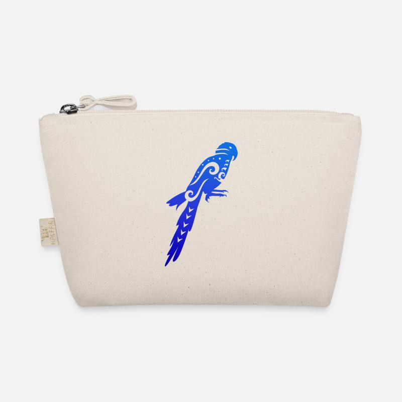 Maori Blue Macow Papagei Tribal Tattoo Geschenk - Bio-Täschchen - Natur