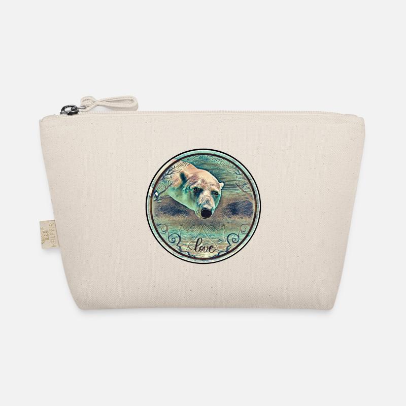 Eisbär unter Wasser Bio-Täschchen