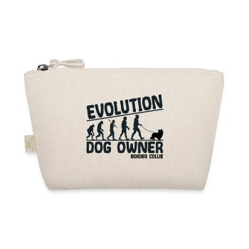 Border Collie Hundebesitzer Evolution Lustig - Bio-Täschchen - Natur - Vorne