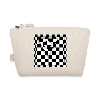 Game board checkered - Organic Pouch - nature - Front