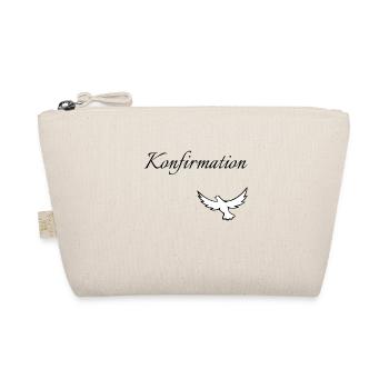 Konfirmation in den Himmel fliegende Taube glauben - Bio-Täschchen - Natur - Vorne