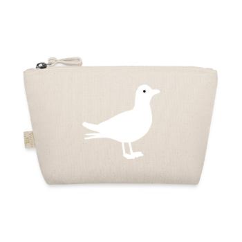 Seagull silhouette, birds, seafaring motifs - Organic Pouch - nature - Front