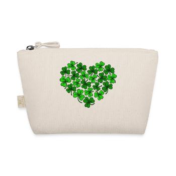 J'aime la patte de shamrocks coeur de la Saint-Patrick - Trousse biologique - nature - Devant