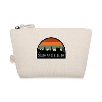 Seville Spain Skyline Travel Souvenir Spanish Flag - Organic Pouch - nature - Front