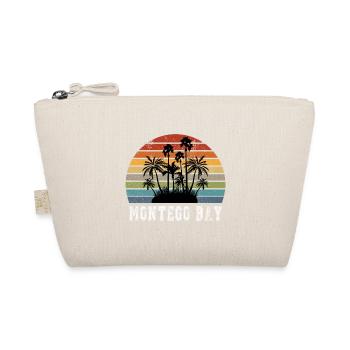 Montego Bay Island Palm Trees Design / Gift Idea - Organic Pouch - nature - Front