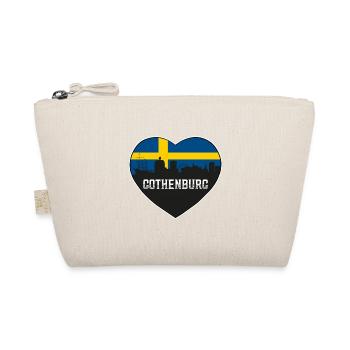 Göteborg Suède Skyline Silhouette Drapeau suédois - Trousse biologique - nature - Devant