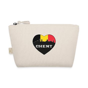 Ghent Belgique Skyline Drapeau Belge Voyage Souvenir - Trousse biologique - nature - Devant