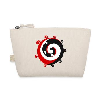 Maori Koru Maori Flagge Tribal Tattoo Geschenkidee - Bio-Täschchen - Natur - Vorne