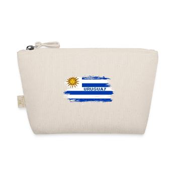 Uruguay Flaggen Design / Geschenkidee - Bio-Täschchen - Natur - Vorne